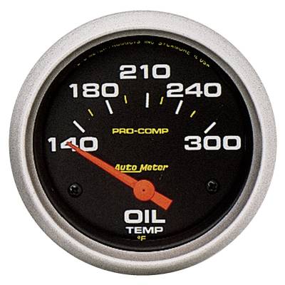 Auto Meter - Auto Meter Gauge; Oil Temp; 2 5/8in.; 140-300deg. F; Electric; Pro-Comp 5447