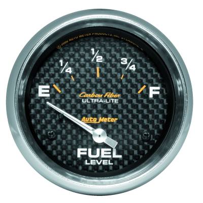 Auto Meter - Auto Meter Gauge; Fuel Level; 2 5/8in.; 240E to 33F; Elec; Carbon Fiber 4816