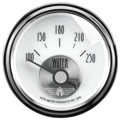 Auto Meter - Auto Meter Gauge; Water Temp; 2 1/16in.; 250deg. F; Elec; Prestige Pearl 2039