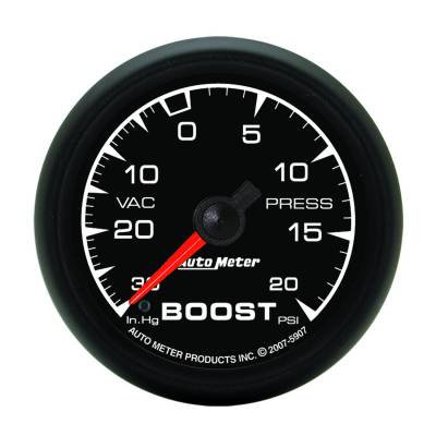 Auto Meter - Auto Meter Gauge; Vac/Boost; 2 1/16in.; 30inHg-20psi; Mechanical; ES 5907