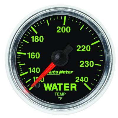 Auto Meter - Auto Meter Gauge; Water Temp; 2 1/16in.; 120-240deg. F; Mechanical; GS 3832