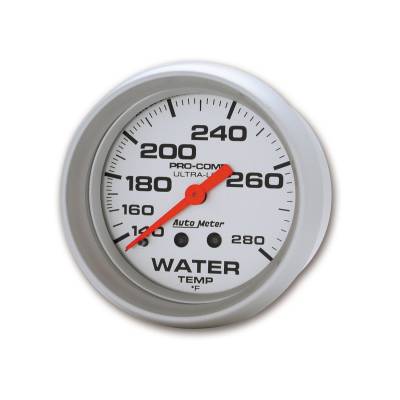 Auto Meter - Auto Meter Gauge; Water Temp; 2 5/8in.; 140-280deg. F; Mechanical; Ultra-Lite 4431