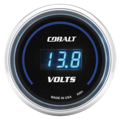 Auto Meter - Auto Meter Gauge; Stereo Voltage; 2 1/16in.; 19V; Digital; Cobalt 6391