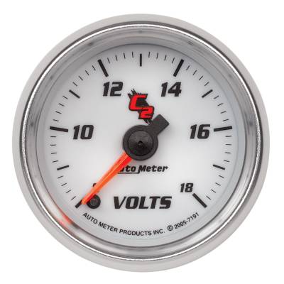 Auto Meter - Auto Meter Gauge; Voltmeter; 2 1/16in.; 18V; Digital Stepper Motor; C2 7191