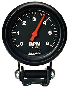 Auto Meter - Auto Meter Gauge; Tachometer; 2 5/8in.; 6k RPM; Pedestal; Z Series 2891