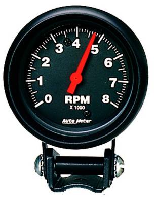 Auto Meter - Auto Meter Gauge; Tachometer; 2 5/8in.; 8k RPM; Pedestal; Z Series 2892