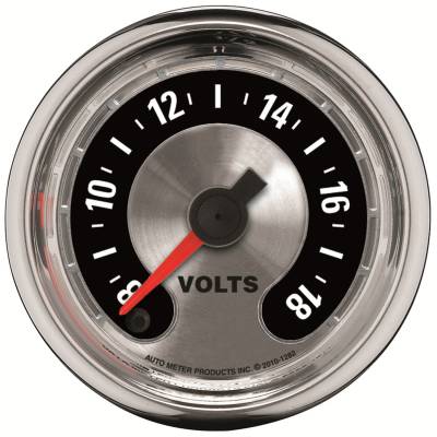 Auto Meter - Auto Meter Gauge; Voltmeter; 2 1/16in.; 18V; Digital Stepper Motor; American Muscle 1282