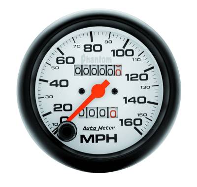 Auto Meter - Auto Meter Gauge; Speedometer; 3 3/8in.; 160mph; Mechanical; Phantom 5893