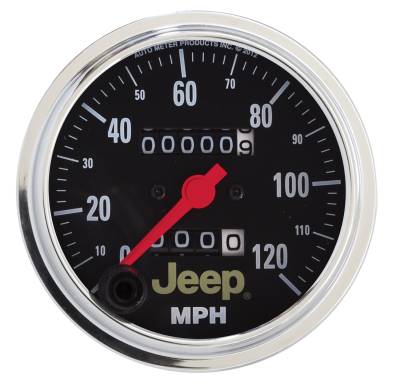 Auto Meter - Auto Meter Gauge; Speedometer; 3 3/8in.; 120mph; Mechanical; Jeep 880245