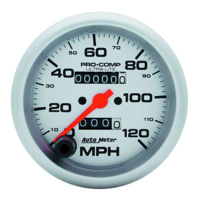 Auto Meter - Auto Meter Gauge; Speedometer; 3 3/8in.; 120mph; Mechanical; Ultra-Lite 4492