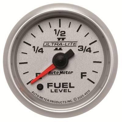 Auto Meter - Auto Meter Gauge; Fuel Level; 2 1/16in.; 0-280 Programmable; Ultra-Lite II 4910