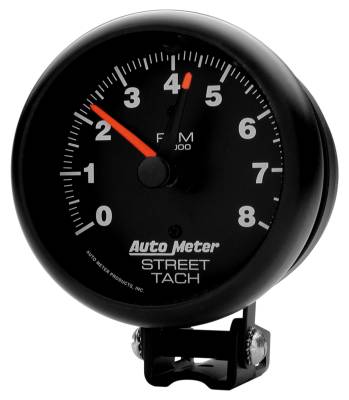 Auto Meter - Auto Meter Gauge; Tachometer; 3 3/4in.; 8k RPM; Pedestal w/Red Line; Z Series 2894