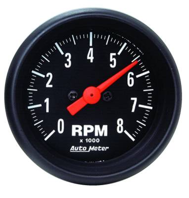 Auto Meter - Auto Meter Gauge; Tachometer; 2 1/16in.; 8k RPM; In-Dash; Z Series 2698