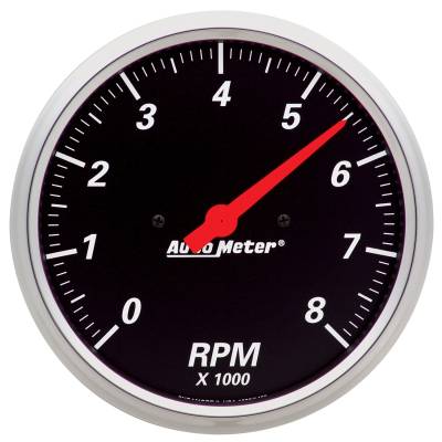 Auto Meter - Auto Meter Gauge; Tachometer; 5in.; 8k RPM; In-Dash; Designer Black 1499