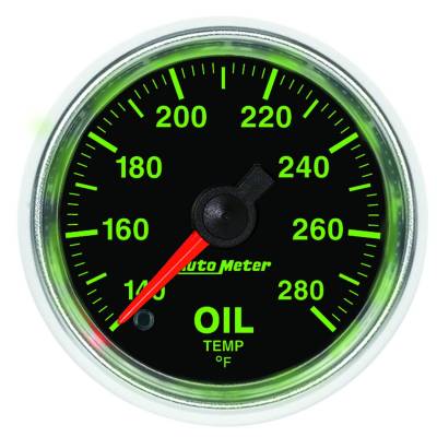 Auto Meter - Auto Meter Gauge; Oil Temp; 2 1/16in.; 140-280deg. F; Digital Stepper Motor; GS 3856