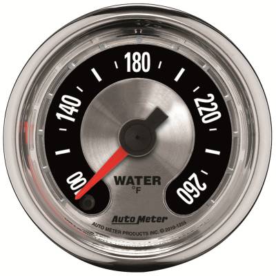 Auto Meter - Auto Meter Gauge; Water Temp; 2 1/16in.; 260deg. F; Digital Stepper Motor; American Muscle 1255