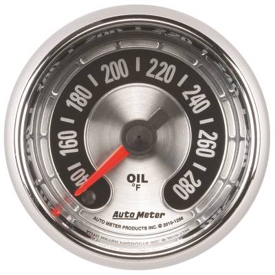 Auto Meter - Auto Meter Gauge; Oil temp; 2 1/16in.; 280deg. F; Digital Stepper Motor; American Muscle 1256