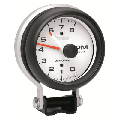 Auto Meter - Auto Meter Gauge; Tachometer; 3 3/4in.; 8k RPM; Pedestal w/Red Line; Phantom 5780