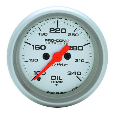 Auto Meter - Auto Meter Gauge; Oil Temp; 2 1/16in.; 100-340deg. F; Digital Stepper Motor; Ultra-Lite 4356