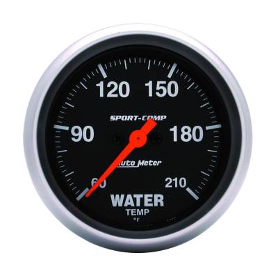 Auto Meter - Auto Meter Gauge; Low Water Temp; 2 5/8in.; 60-210deg. F; Digital Stepper Motor; Sport-Comp 3569