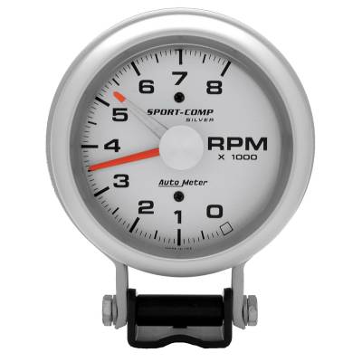 Auto Meter - Auto Meter Gauge; Tachometer; 3 3/4in.; 8k RPM; Pedestal w/Red Line; Ultra-Lite 3781