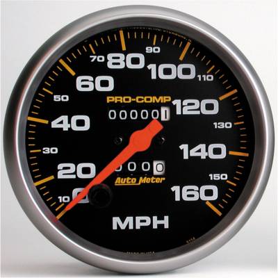 Auto Meter - Auto Meter Gauge; Speedometer; 5in.; 160mph; Mechanical; Pro-Comp 5154