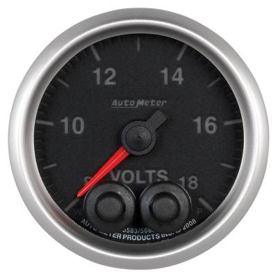 Auto Meter - Auto Meter Gauge; Voltmeter; 2 1/16in.; 18V; Digital Stepper Motor w/Peak/Warn; Elite 5683