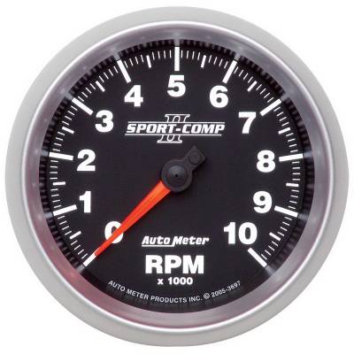 Auto Meter - Auto Meter Gauge; Tachometer; 3 3/8in.; 10k RPM; In-Dash; Sport-Comp II 3697