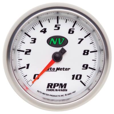 Auto Meter - Auto Meter Gauge; Tachometer; 3 3/8in.; 10k RPM; In-Dash; NV 7497