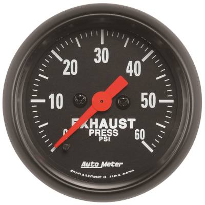 Auto Meter - Auto Meter Gauge; Exhaust Press; 2 1/16in.; 60psi; Digital Stepper Motor; Z Series 2672