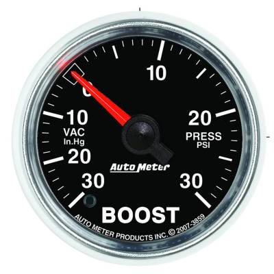 Auto Meter - Auto Meter Gauge; Vac/Boost; 2 1/16in.; 30inHg-30psi; Digital Stepper Motor; GS 3859