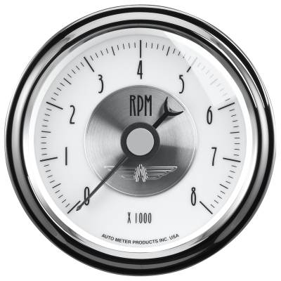 Auto Meter - Auto Meter Gauge; Tachometer; 3 3/8in.; 8k RPM; In-Dash; Prestige Pearl 2098