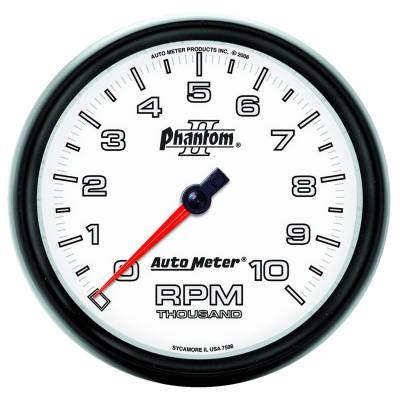 Auto Meter - Auto Meter Gauge; Tachometer; 5in.; 10k RPM; In-Dash; Phantom II 7598