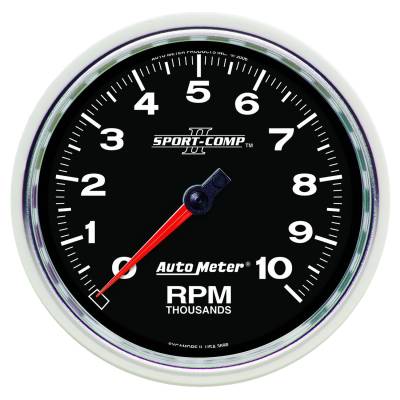 Auto Meter - Auto Meter Gauge; Tachometer; 5in.; 10k RPM; In-Dash; Sport-Comp II 3698