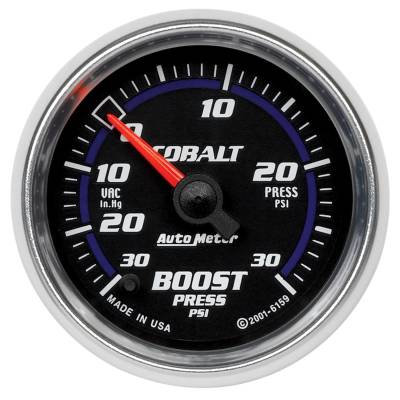 Auto Meter - Auto Meter Gauge; Vac/Boost; 2 1/16in.; 30inHg-30psi; Digital Stepper Motor; Cobalt 6159