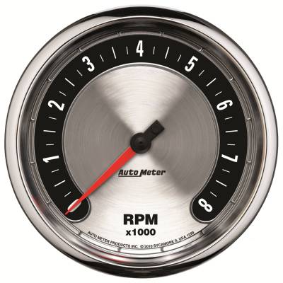 Auto Meter - Auto Meter Gauge; Tachometer; 5in.; 8k RPM; In-Dash; American Muscle 1299