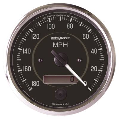 Auto Meter - Auto Meter Gauge; Speedometer; 4in.; 180mph; Elec. Program. (Reverse Rotation); Cobra 201013