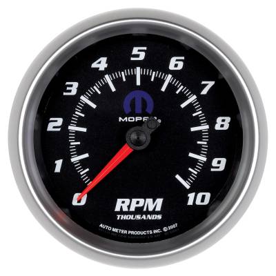 Auto Meter - Auto Meter Gauge; Tachometer; 3 3/8in.; 10k RPM; In-Dash; Black; Mopar 880024