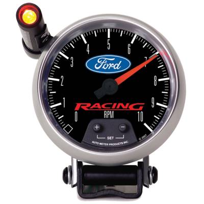 Auto Meter - Auto Meter Gauge; Tachometer; 3 3/4in.; 10k RPM; Pedestal w/ext. Quick-Lite; Ford Racing 880083