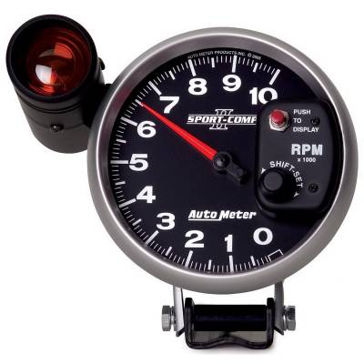 Auto Meter - Auto Meter Gauge; Tachometer; 5in.; 10k RPM; Pedestal w/ext. Shift-Lite; Sport-Comp II 3699