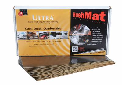 Hushmat - Hushmat Ultra Insulating/Damping Material Floor/Dash Kit(20)12"x23"Black Foil 38.7SqFt 10400