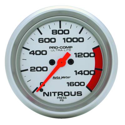 Auto Meter - Auto Meter Gauge; Nitrous Press; 2 5/8in.; 1600psi; Digital Stepper Motor; Ultra-Lite 4474