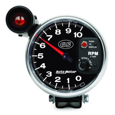 Auto Meter - Auto Meter Gauge; Tachometer; 5in.; 10k RPM; Pedestal w/ext. Shift-Lite; GS 3899