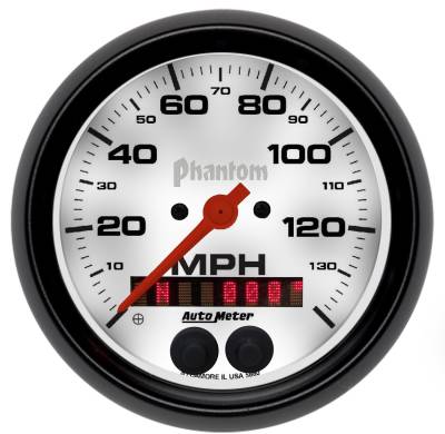 Auto Meter - Auto Meter Gauge; Speedometer; 3 3/8in.; 140mph; GPS; Phantom 5880