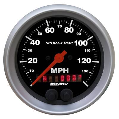 Auto Meter - Auto Meter Gauge; Speedometer; 3 3/8in.; 140mph; GPS; Sport-Comp 3982