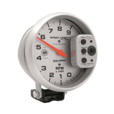 Auto Meter - Auto Meter Gauge; Tachometer; 5in.; 9k RPM; Pedestal w/RPM Playback; Ultra-Lite 3964