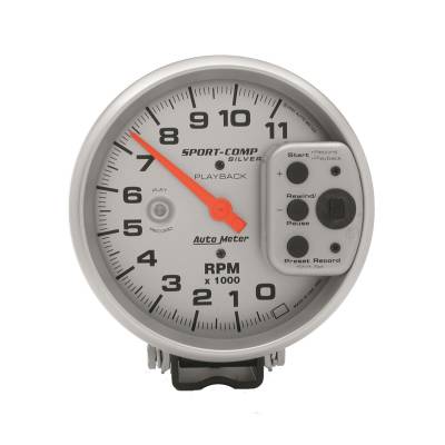 Auto Meter - Auto Meter Gauge; Tachometer; 5in.; 11k RPM; Pedestal w/RPM Playback; Ultra-Lite 3965