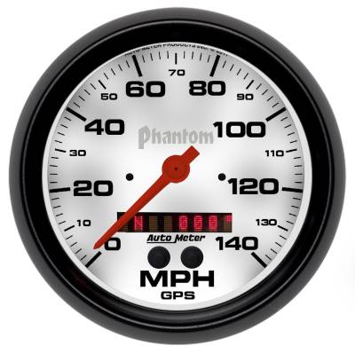 Auto Meter - Auto Meter Gauge; Speedometer; 5in.; 140mph; GPS; Phantom 5881