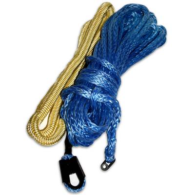 Bulldog Winch - Bulldog Winch Synthetic Rope 9.5mm x 100ft, Premium with Abrasion Sleeve, up to 12k 20084