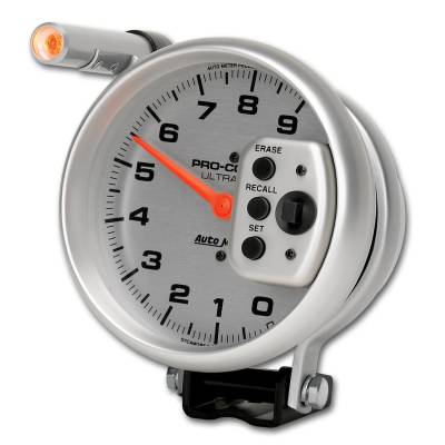 Auto Meter - Auto Meter Gauge; Tach; 5in.; 9k RPM; Pedestal w/Quick Lite; w/Peak Memory; Ultra-Lite 6856